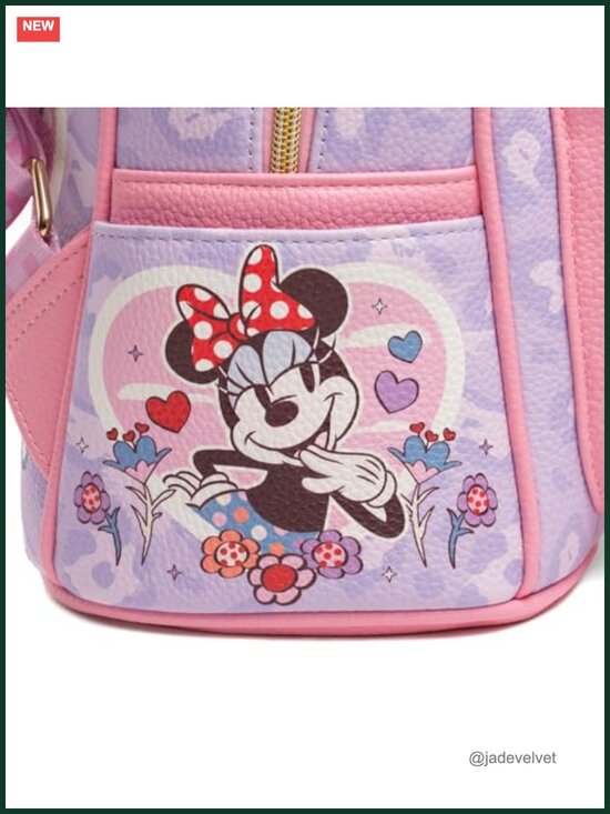 Disney Minnie Mouse Daisy Duck Vegan Leather Mini Daypack Backpack main image 4